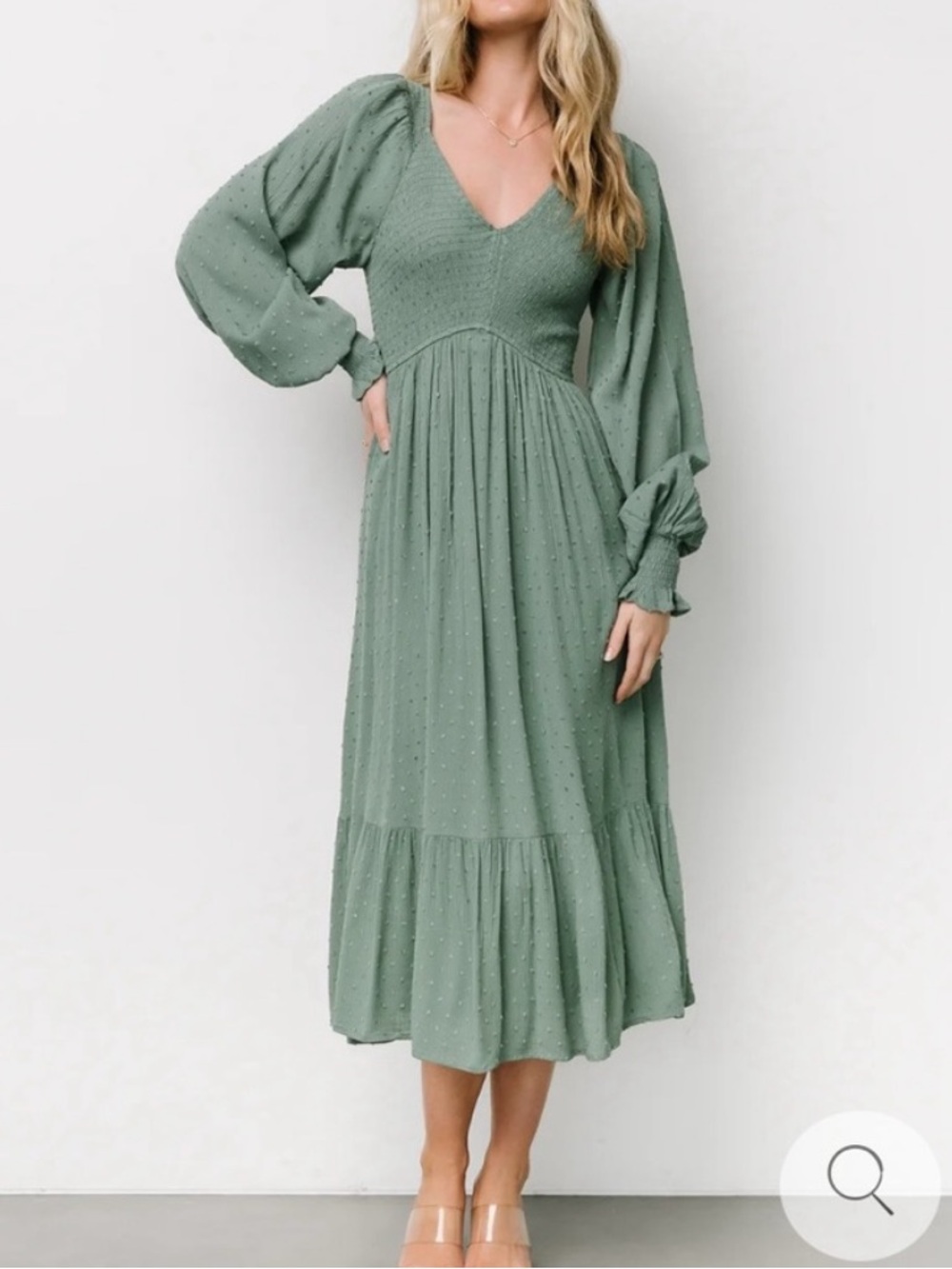 Baltic Born Sage Green Midi Dress
